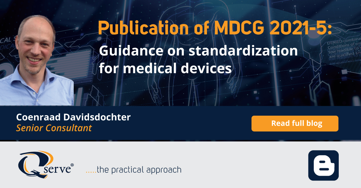 Publication Of MDCG 2021-5: Guidance On Standardization For Medical Devices